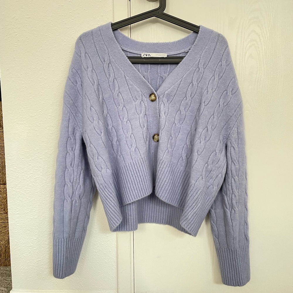 Zara button sweater
